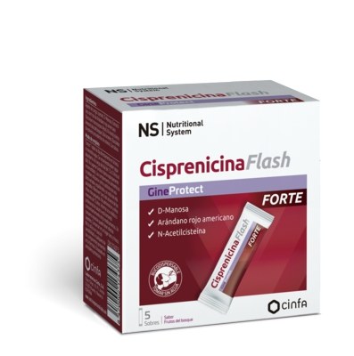 NS Gineprotect Cisprenicina Flash Forte 5 sobres Bucodispersables 7 g Sabor Frutos Del Bosque