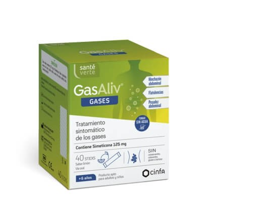 Sante Verte Gasaliv Gases 40 Sticks 125 mg