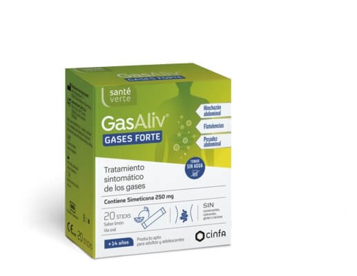 Sante Verte Gasaliv Gases Forte 20 Sticks 250 mg