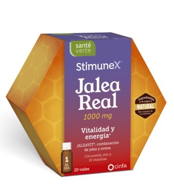 Sante Verte Stimunex Jalea Real Vitalidad Y Energia 20 Viales 10 ml